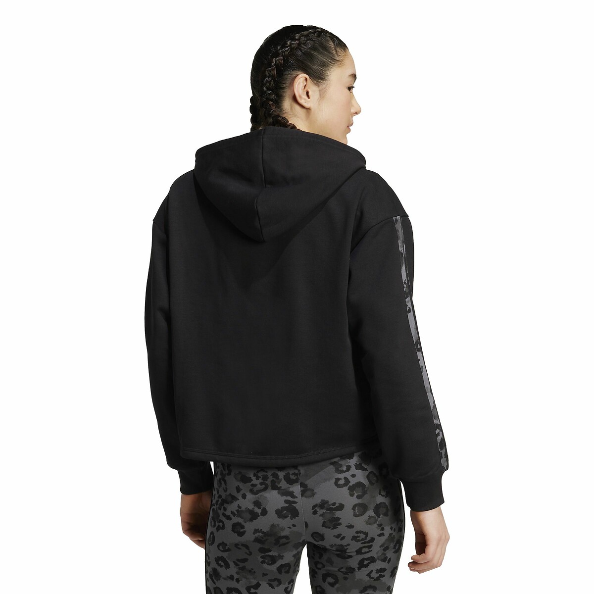 Sweat 3-stripes léopard noir, ADIDAS SPORTSWEAR