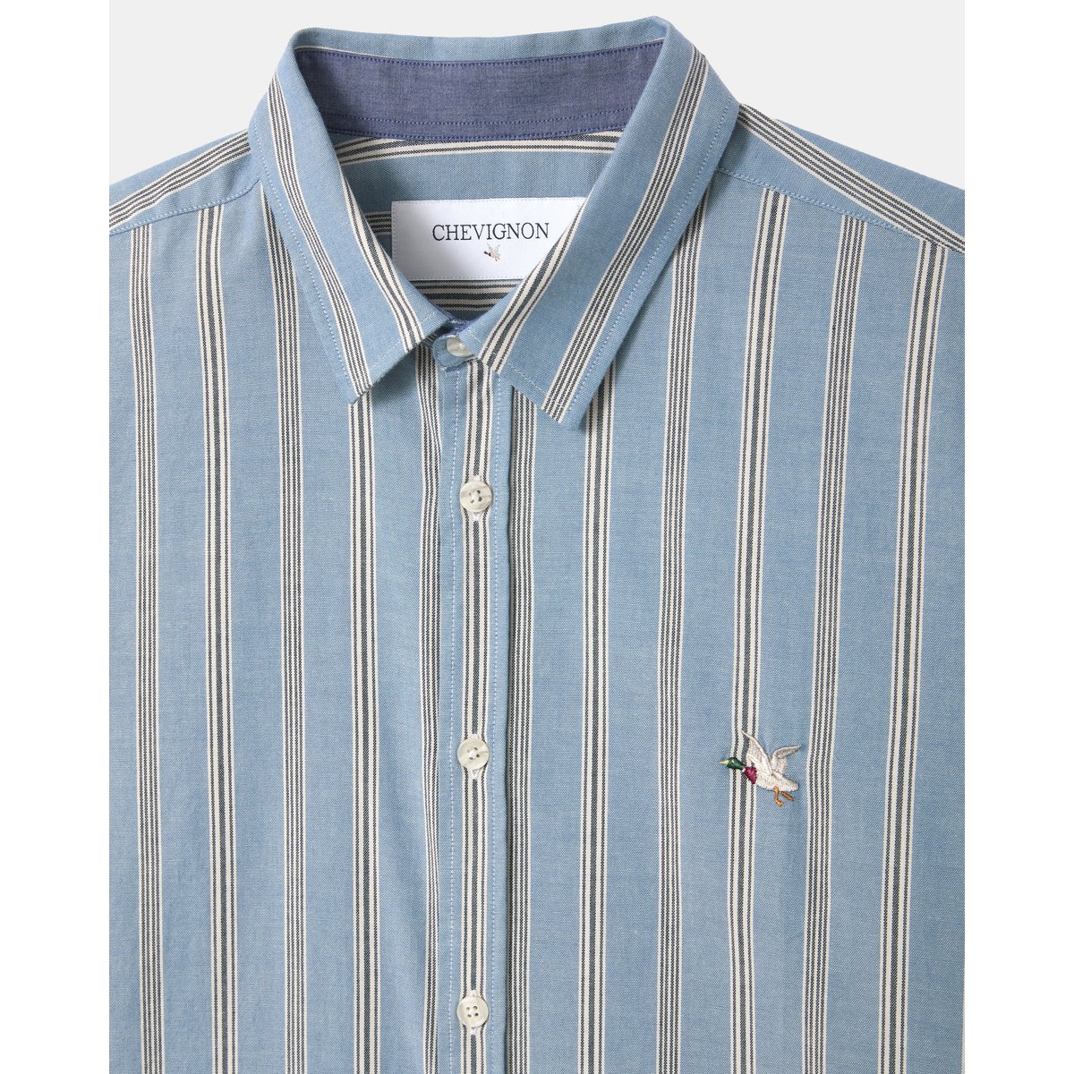 Chemise en coton DAYE bleu marine, CHEVIGNON