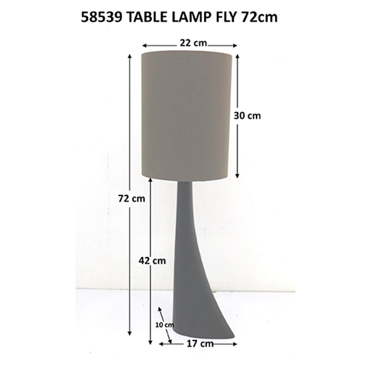 Lampadaire en coton et aluminium, FLY marron, KARE DESIGN
