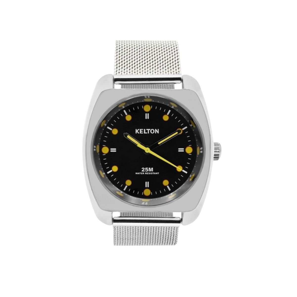 Montre Analogique  RC argenté noir argenté, KELTON