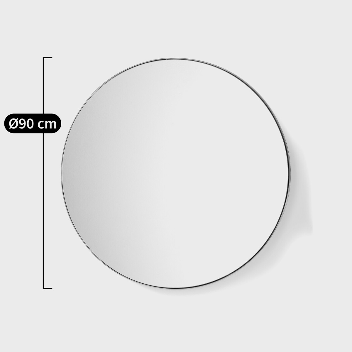 Miroir rond, en métal fer, diamètre 90 cm, IODUS laiton, LA REDOUTE INTERIEURS