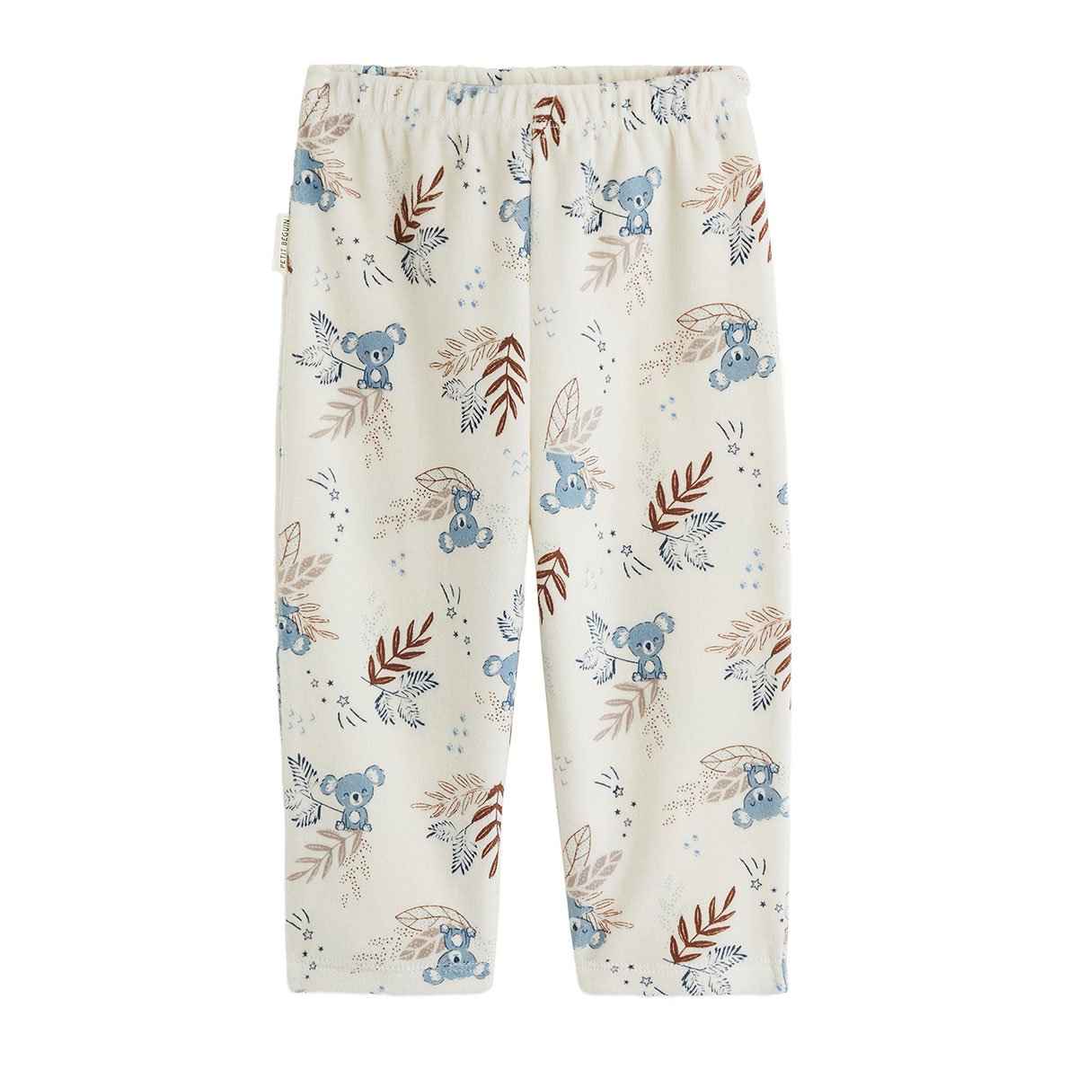 Pyjama enfant 2 pièces en velours Mathéo bleu, PETIT BEGUIN