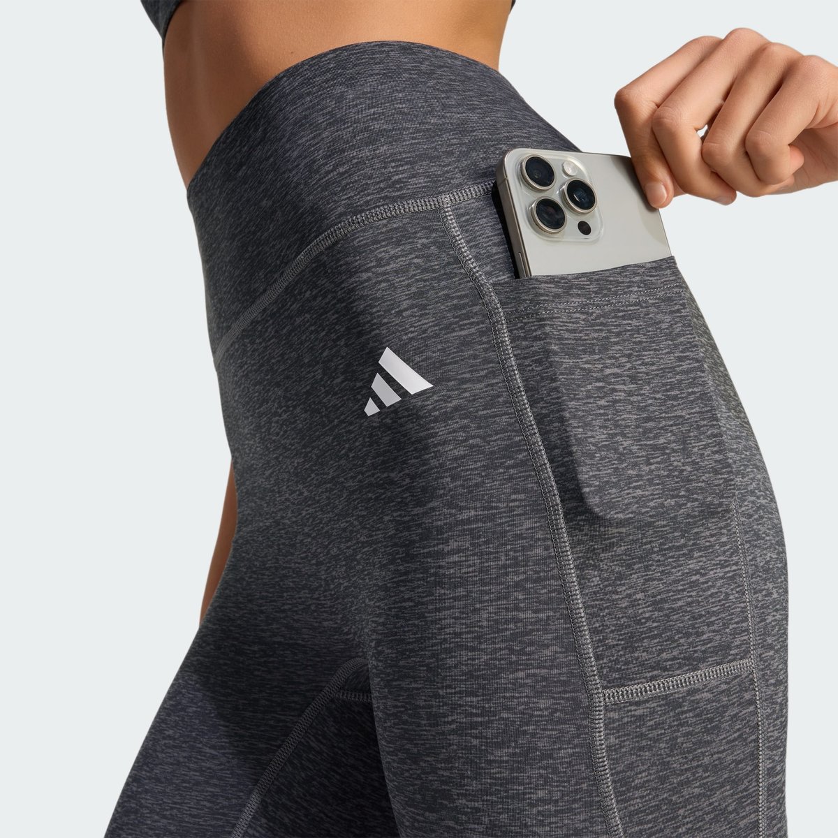 Legging 7/8 Optime Essentials Workout Heather Legging 7/8 Optime Essentials Workout Heather grey four mel, adidas Performance