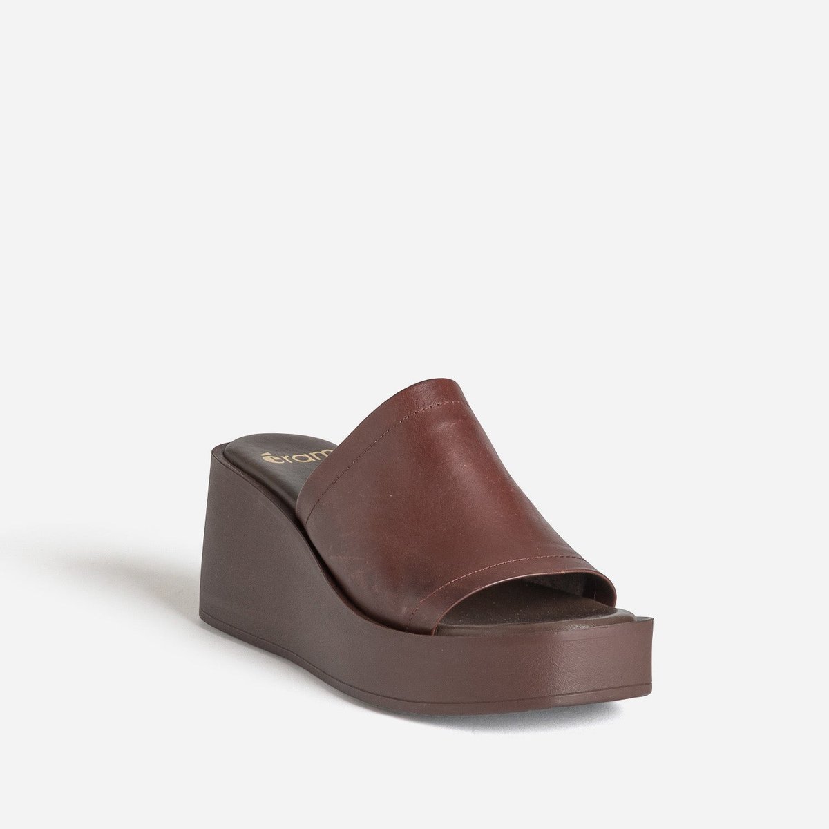 Sandale À Talon en cuir JEANNICK chocolat, ERAM