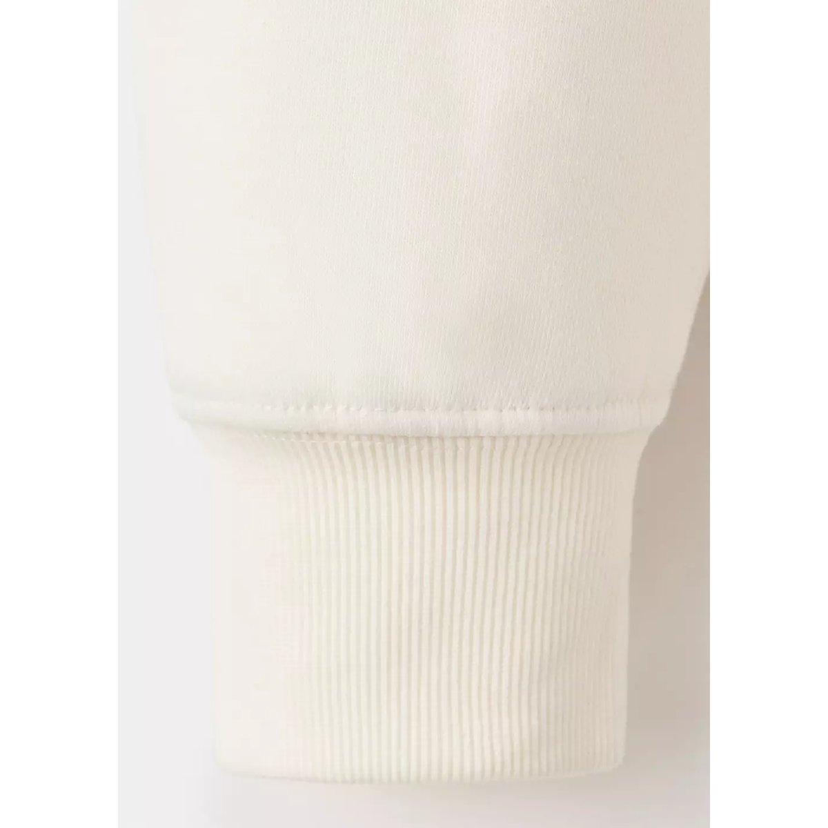Sweat avec col zippé intérieur soft-touch blanc, MANGO MAN