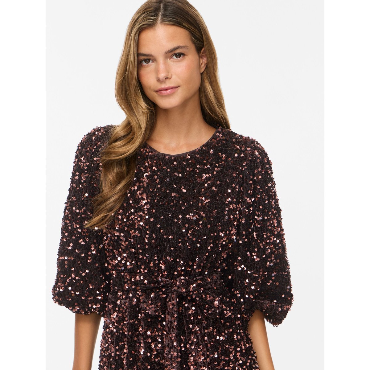 Robe Courte marron - coffee bean1, VILA