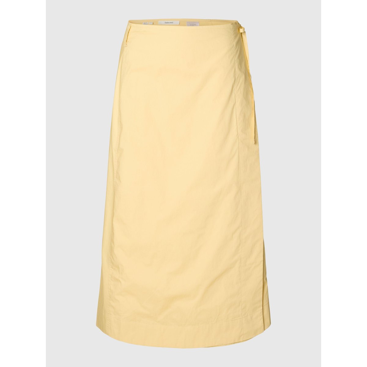 Jupe Mi-Longue jaune - italian straw, SELECTED