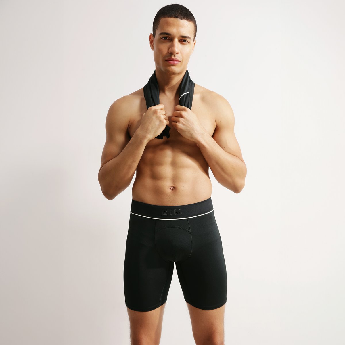 Long Boxer de sport Dim Move noir, DIM