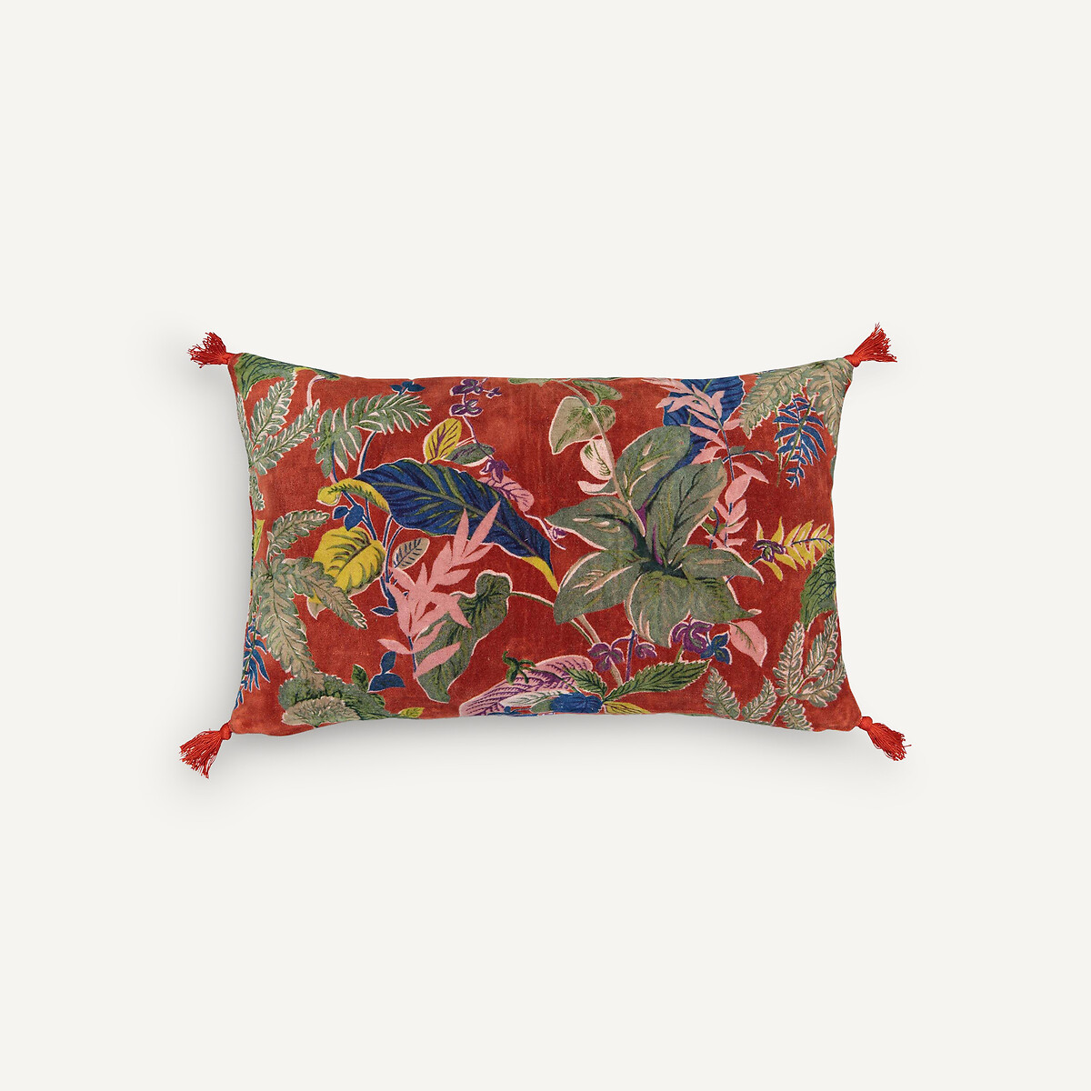 Housse de coussin velours de coton, Hiemala terracotta, AM.PM