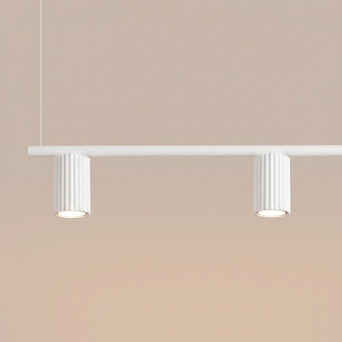 Lustre Aluminium Blanc GU10 4 KARBON blanc, EDEN