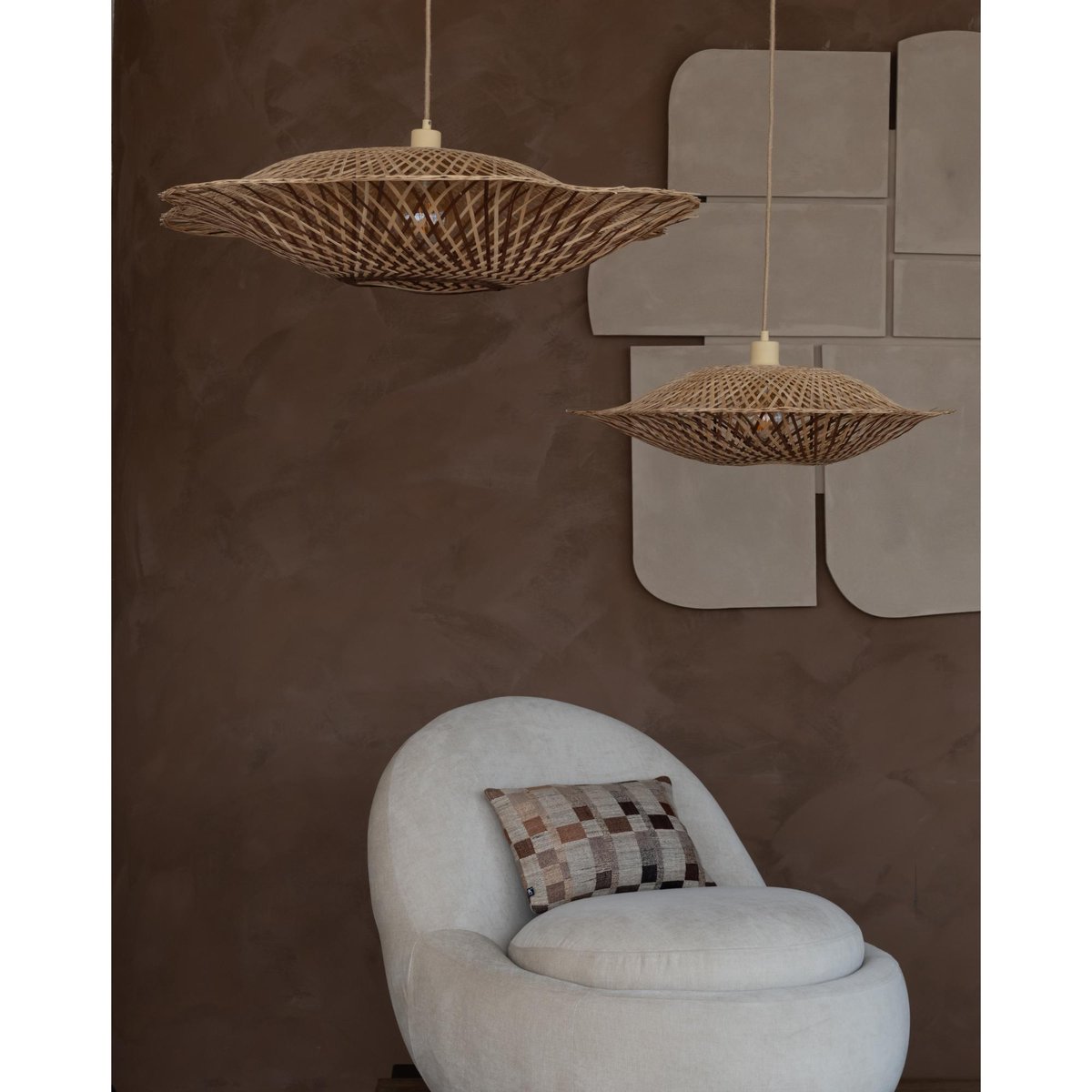 Lampe Suspendue Bambou MADURA brun, GOOD & MOJO