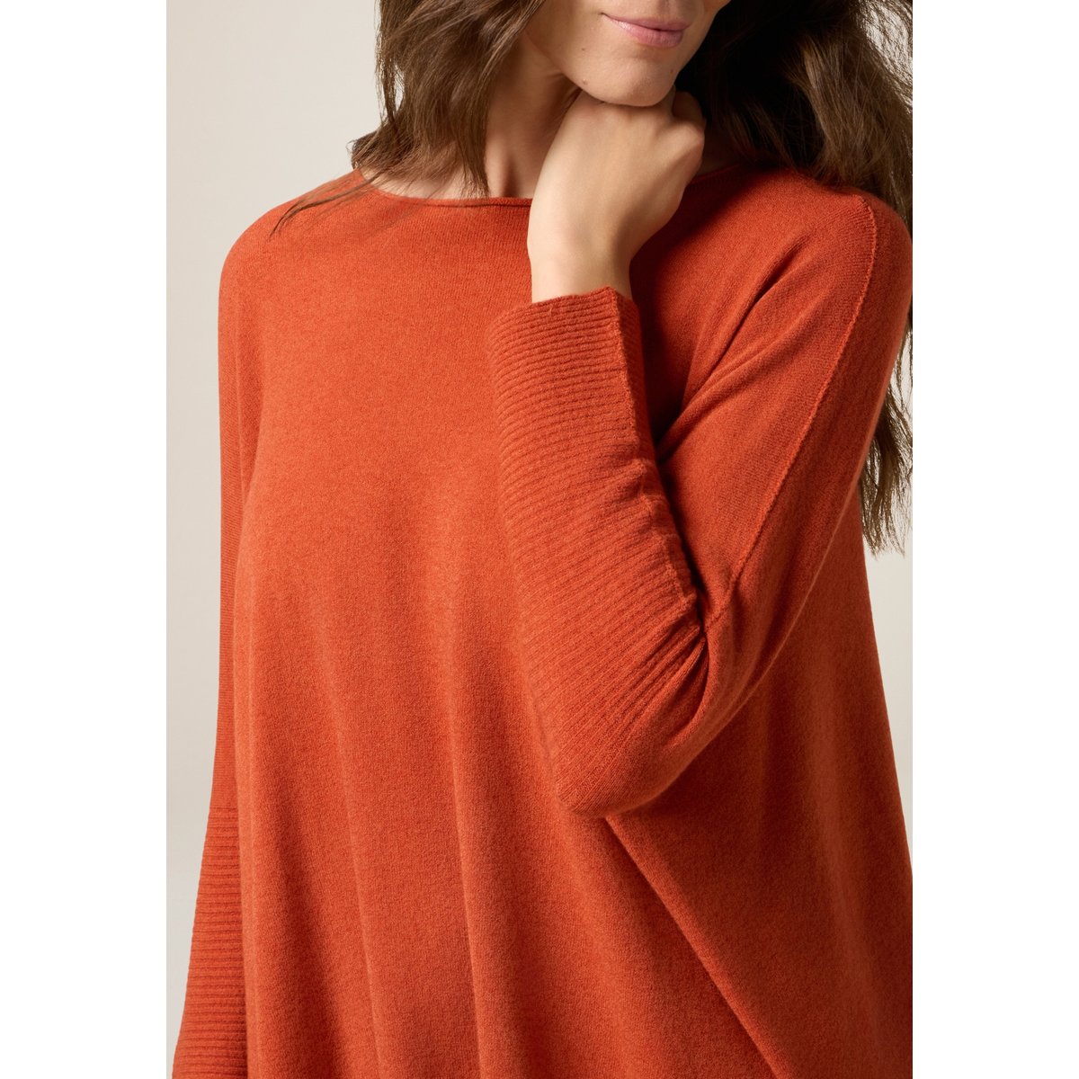 Pull oversize orange soleil, OLTRE