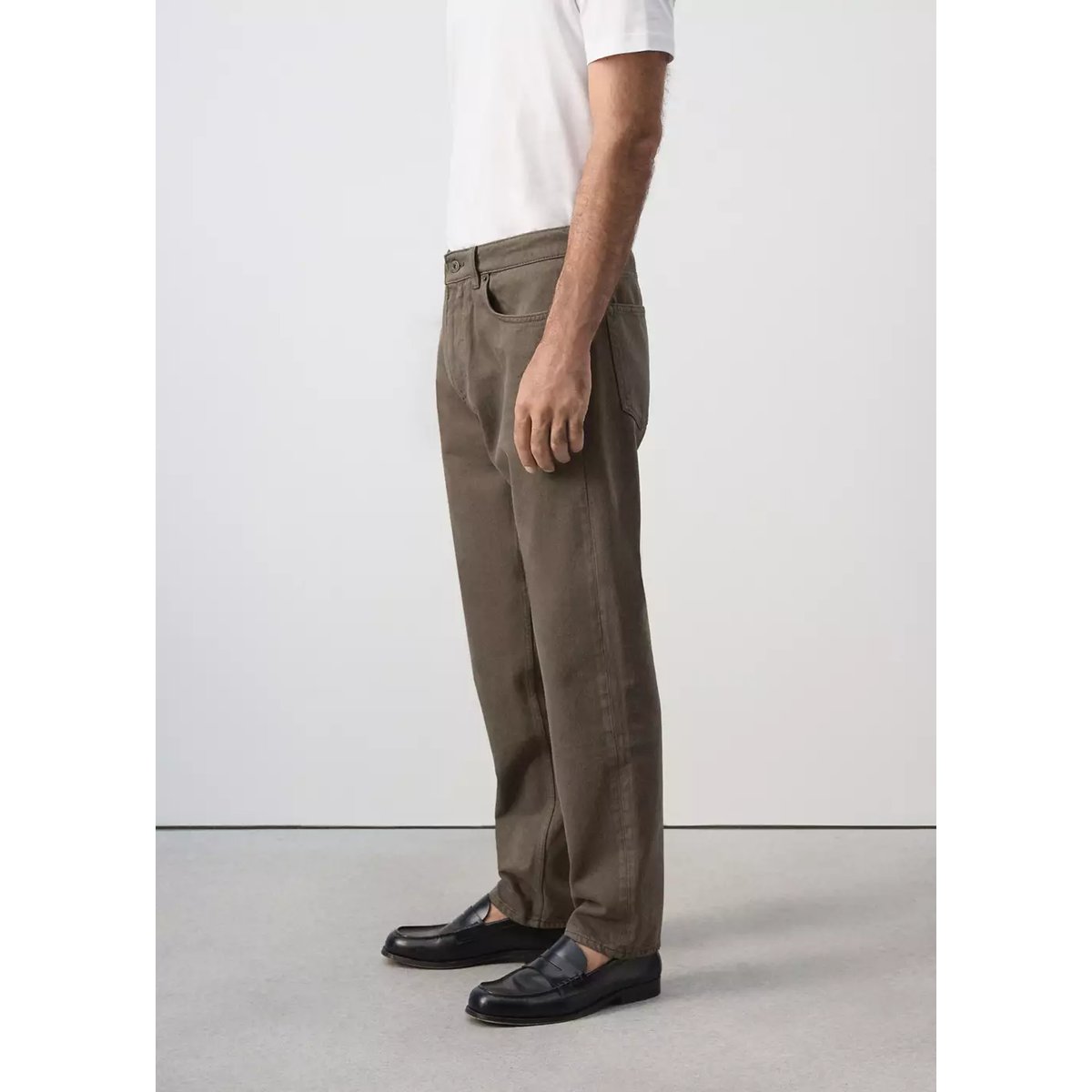 Jean Bob regular-fit marron moyen, MANGO MAN
