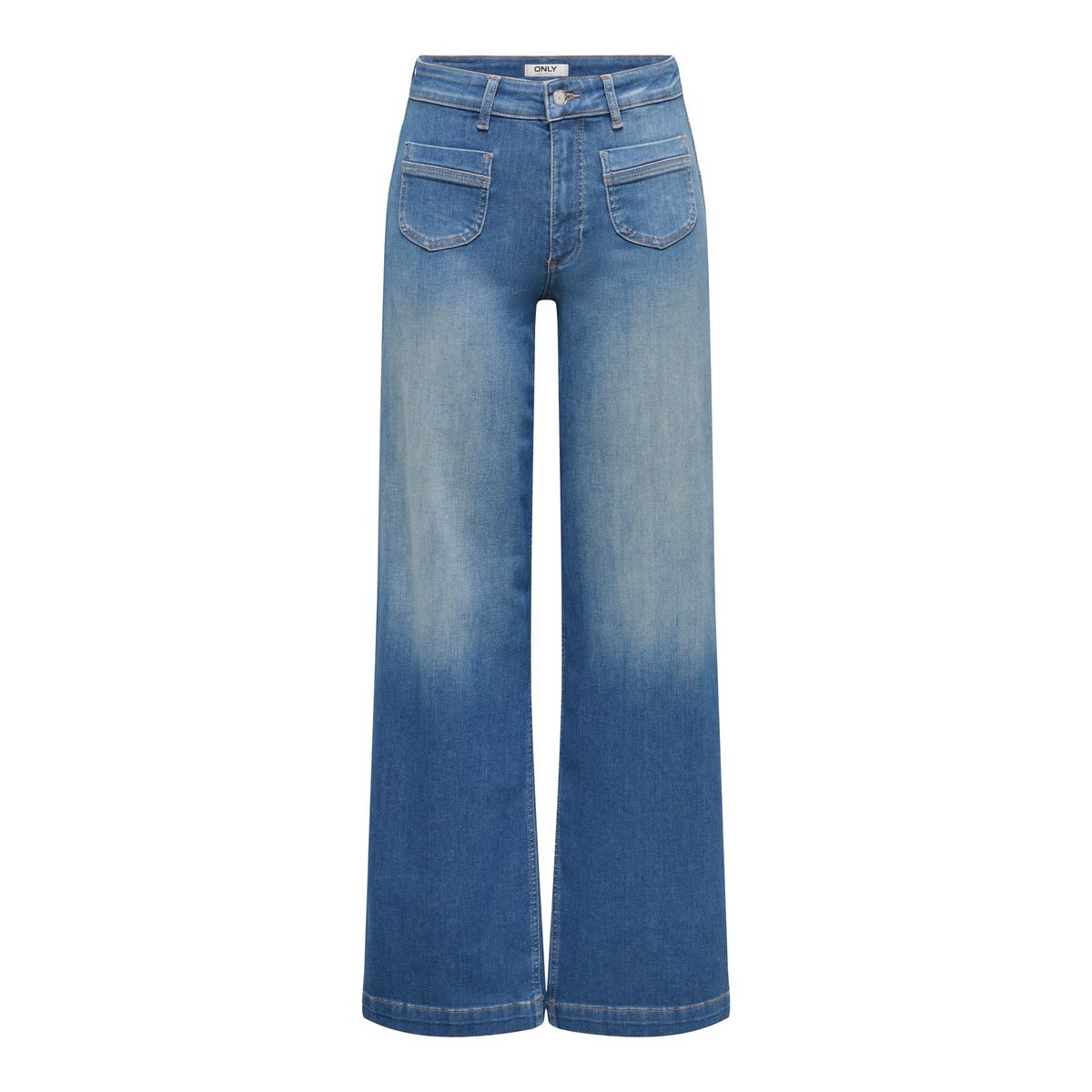 Jean À Jambe Large medium blue denim, ONLY