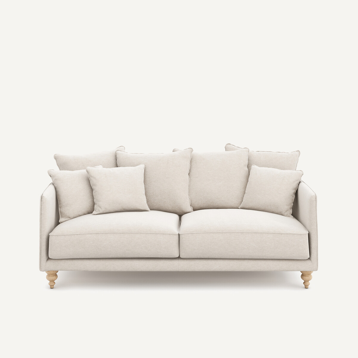 3-, 4- oder 5-Sitzer-Sofa, aus meliertem Canvas, LAZARE elfenbein, AM.PM