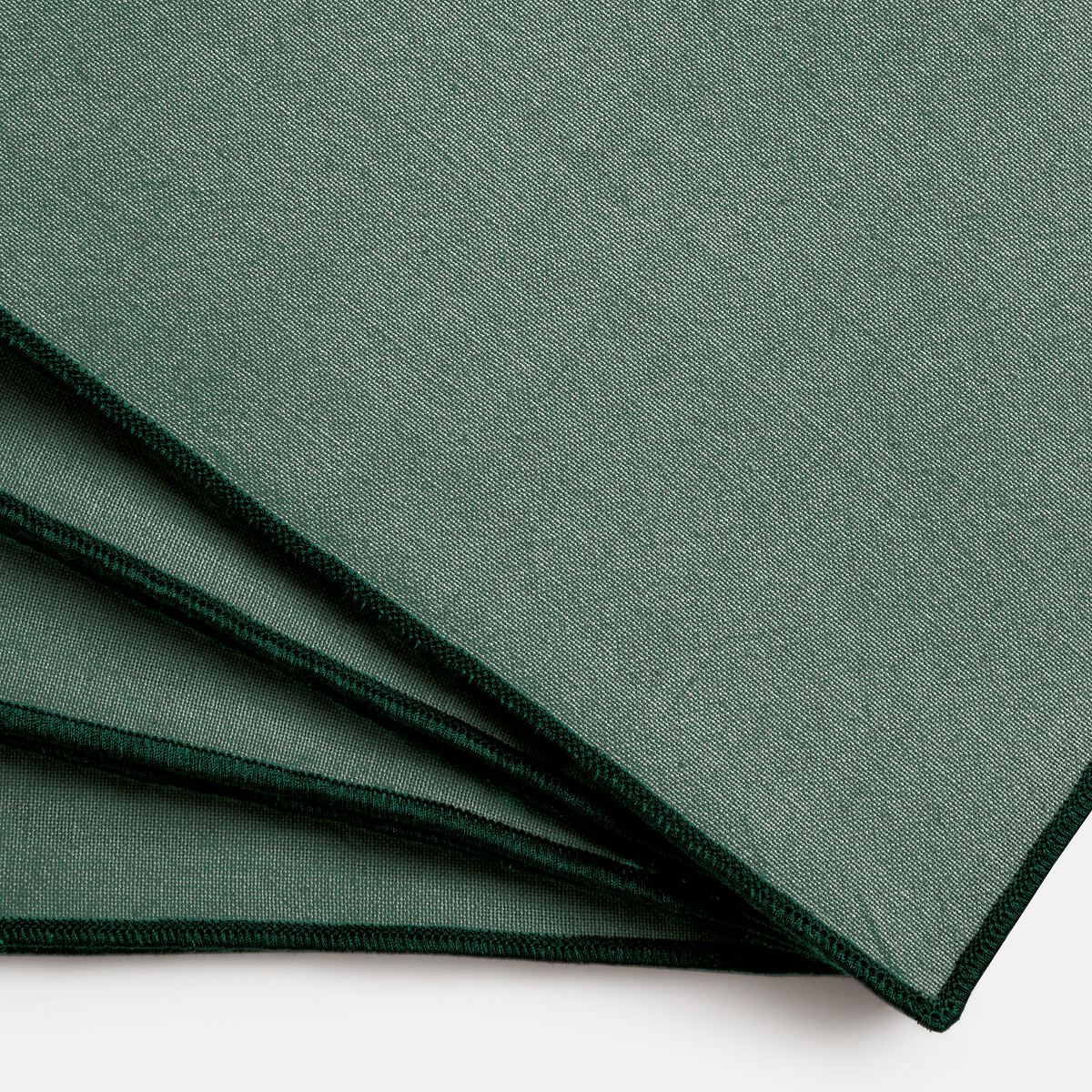 Lot de 4 serviettes de table, coton lavé, Tampa vert grisé, LA REDOUTE INTERIEURS