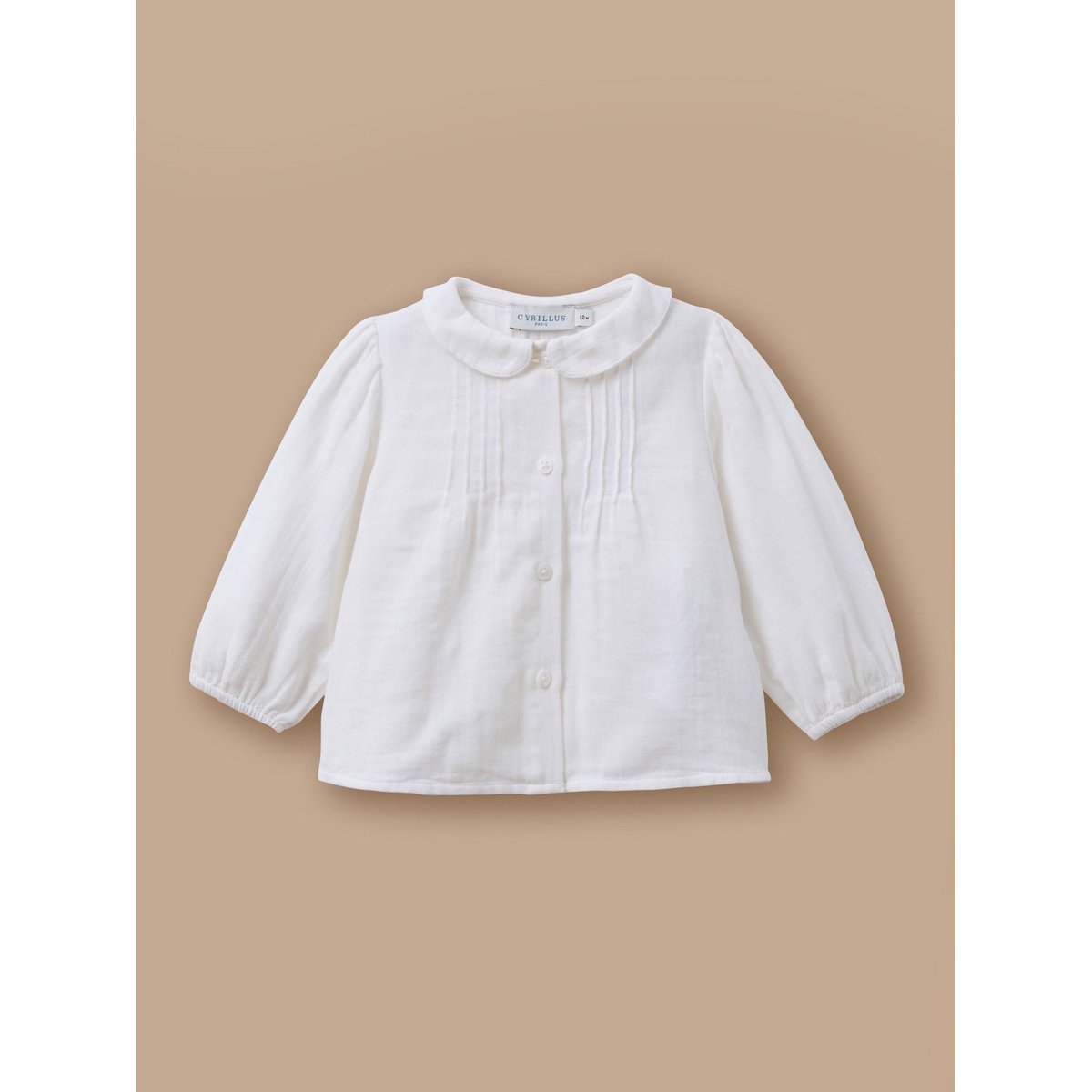 Blouse gaze de coton ecru, CYRILLUS