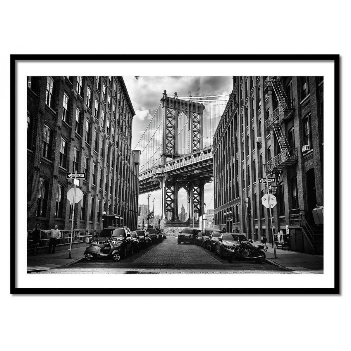 Affiche d’art et cadre noir 50 x 70 cm - In America - Lidia Vanhamme affiche d'art, WALL EDITIONS