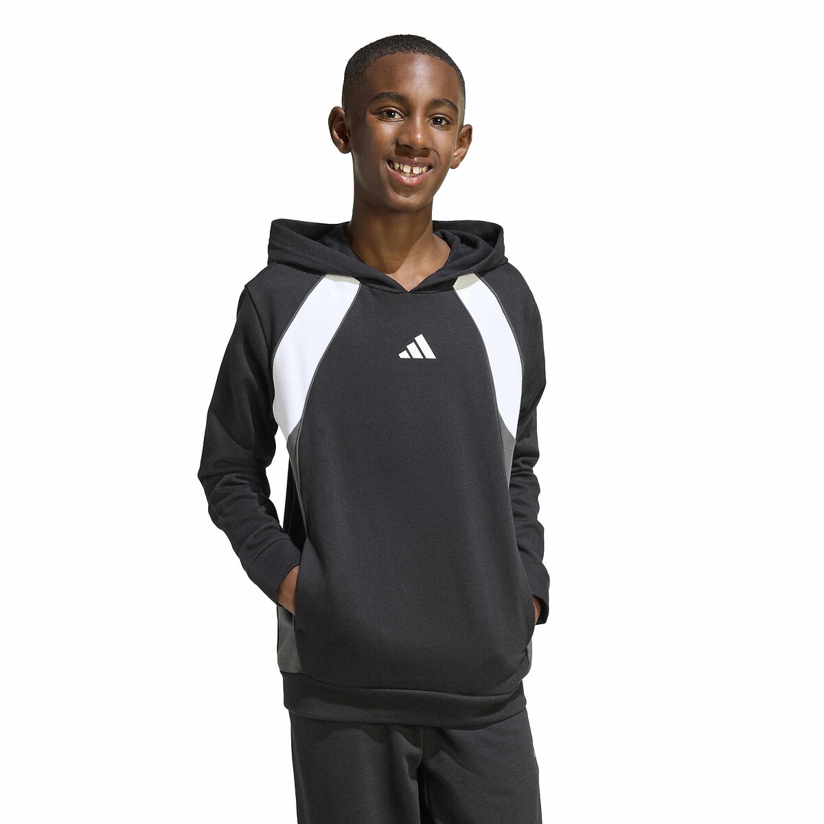 Sweat à capuche 7/8-15/16 ans noir, ADIDAS SPORTSWEAR