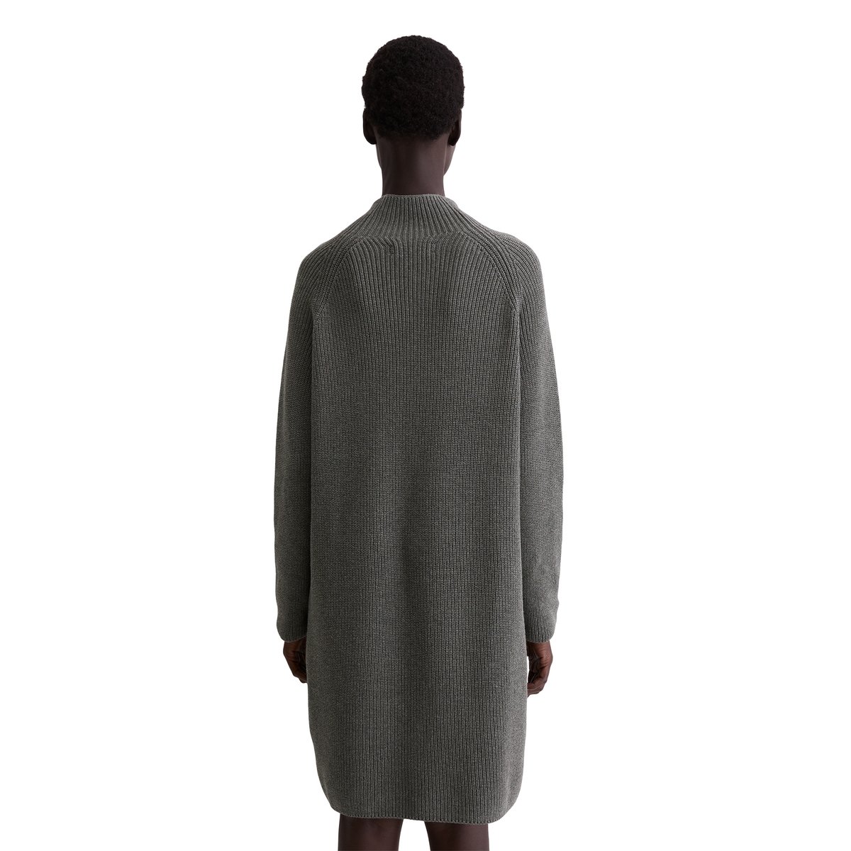 Robe en tricot DfC loose en pur coton organique gris, MARC O'POLO