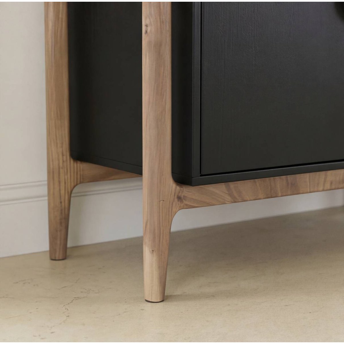 Buffet en manguier et en acacia IMANI noir, MADE IN MEUBLES