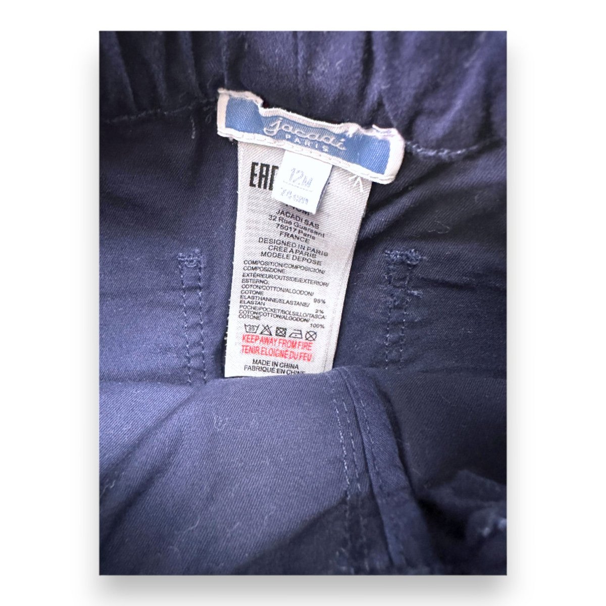 Pantalon bébé - Très bon état bleu, JACADI