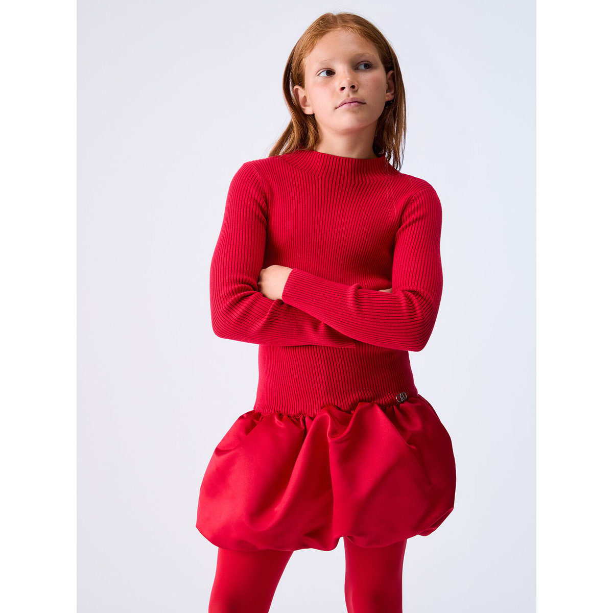Robe courte en maille rouge, LIU JO