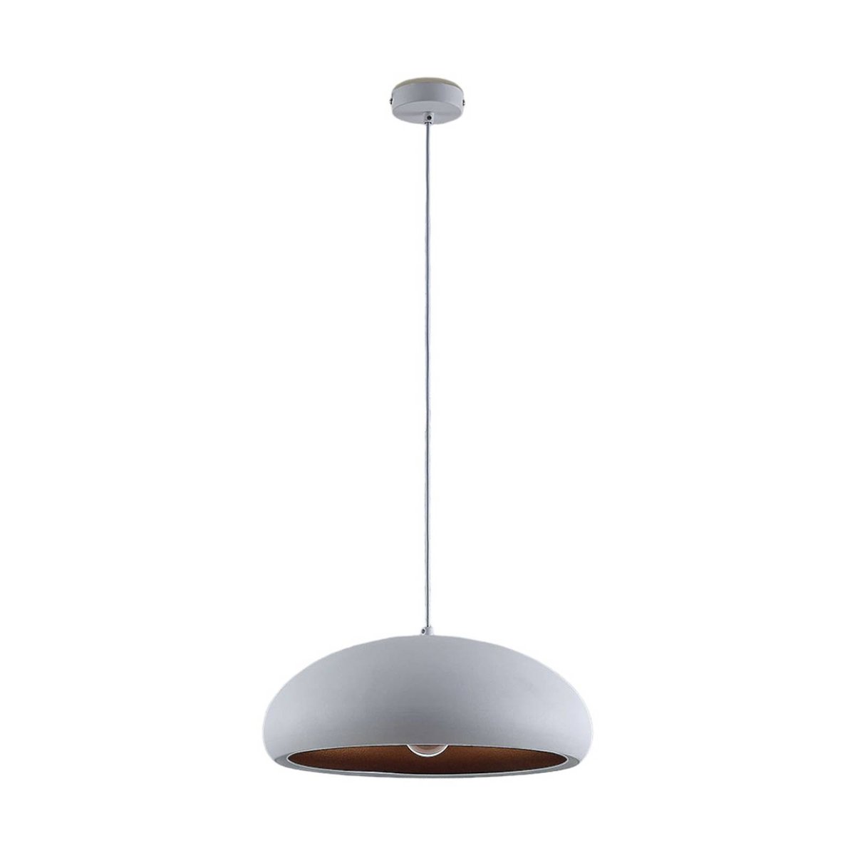 Suspension en métal moderne, Gerwina blanc, or, LINDBY