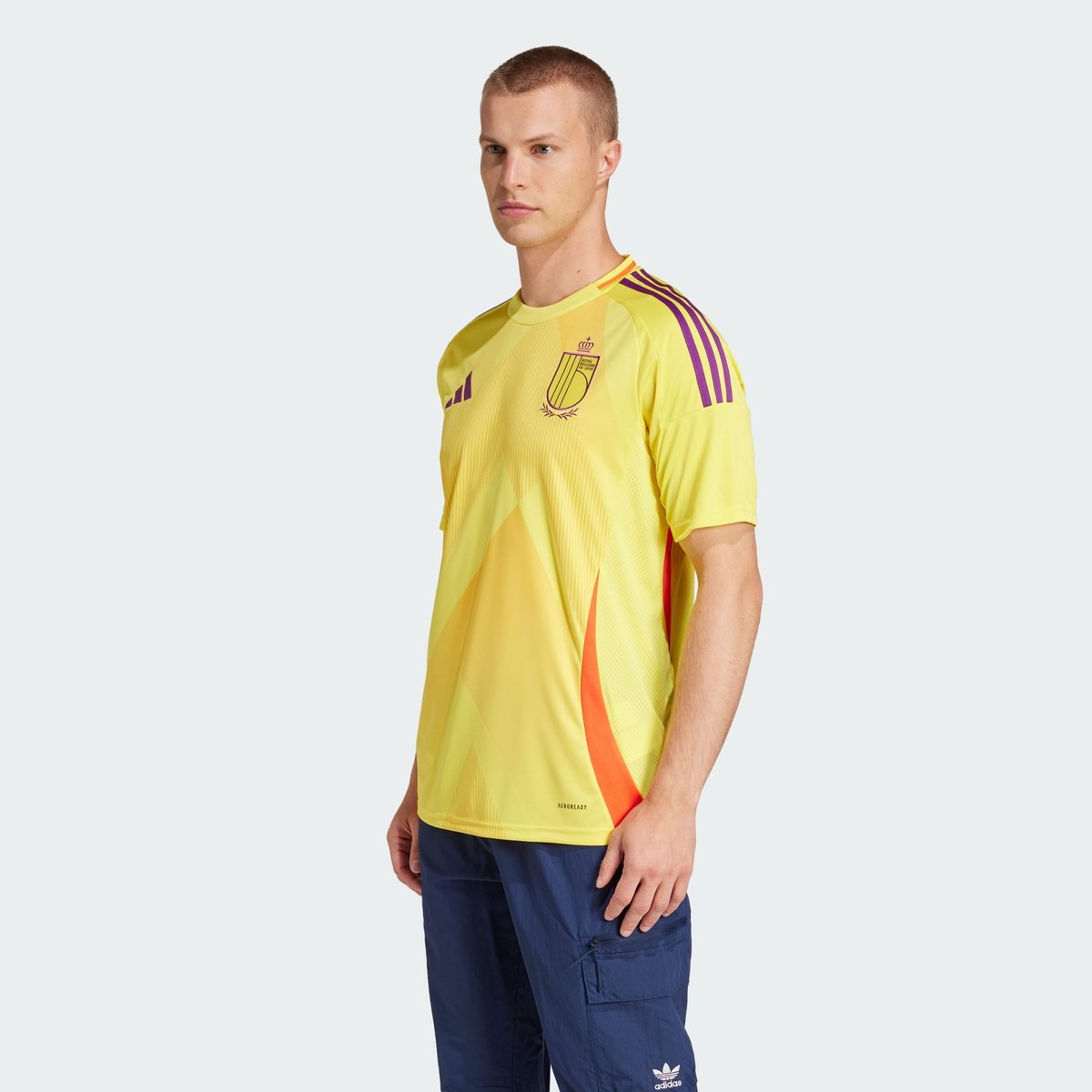 Maillot Extérieur Belgique 25 (Équipe Féminine) Maillot Extérieur Belgique 25 (Équipe Féminine) impact yellow, adidas Performance