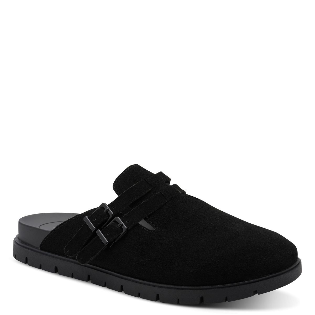 Mule en cuir noir, TAMARIS