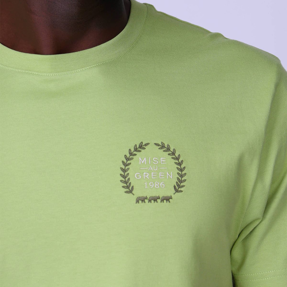 T-shirt Elyias vert clair, MISE AU GREEN
