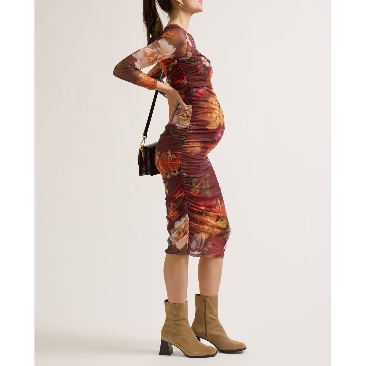 Robe de grossesse et allaitement Vanessa multico, CACHE COEUR