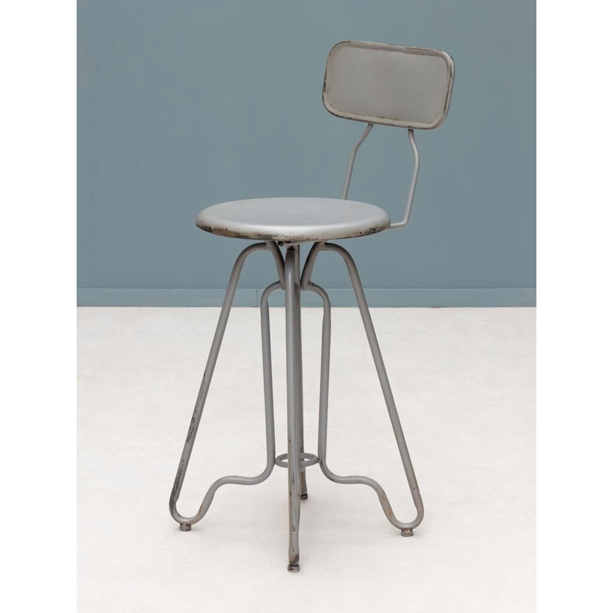 Chaise en métal VALÉRY argent, CHEHOMA