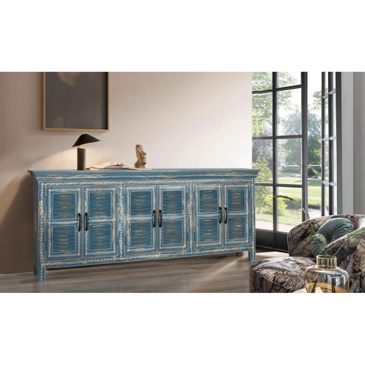Buffet bleu, DECORATION D’AUTREFOIS