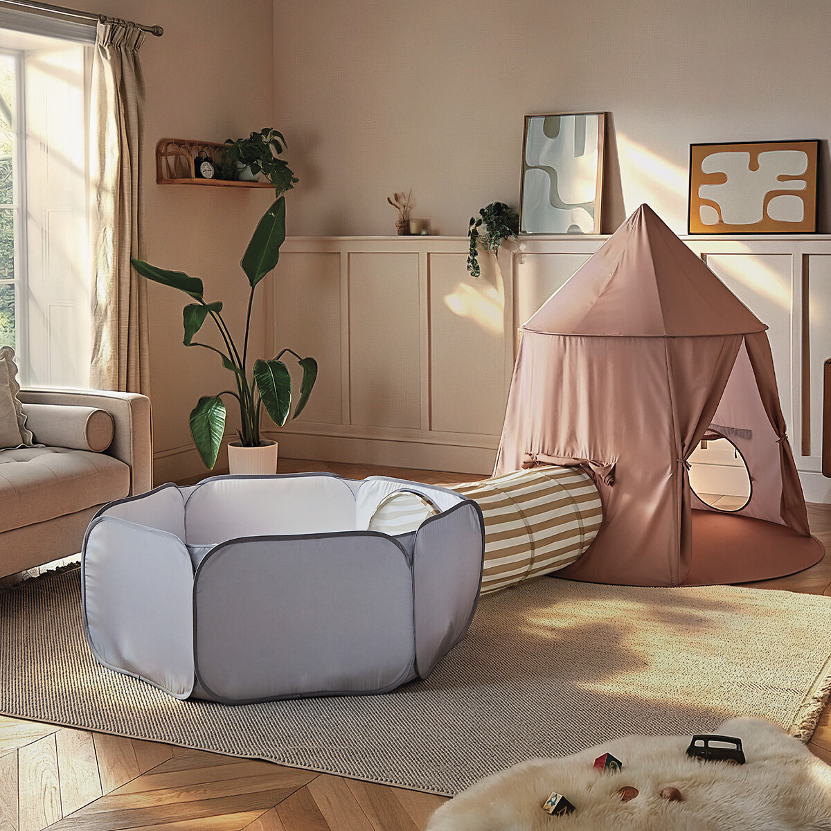 Pop Up 3-Piece Play Set pink/blue, CUDDLECO