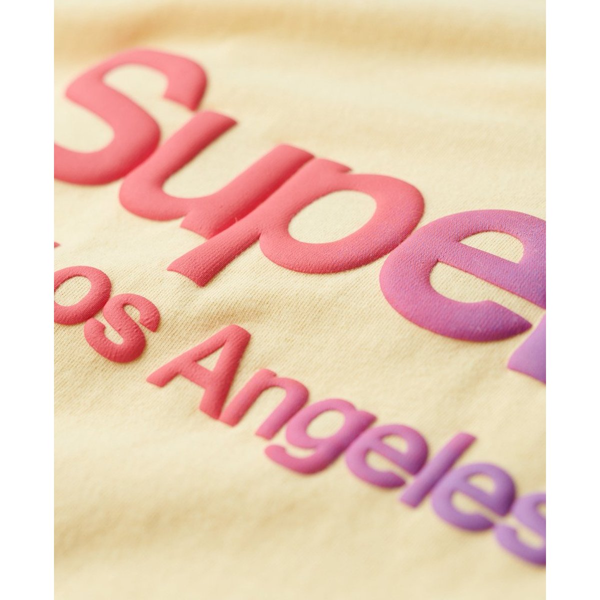 T-shirt ton sur ton Rainbow Core jaune usé, SUPERDRY