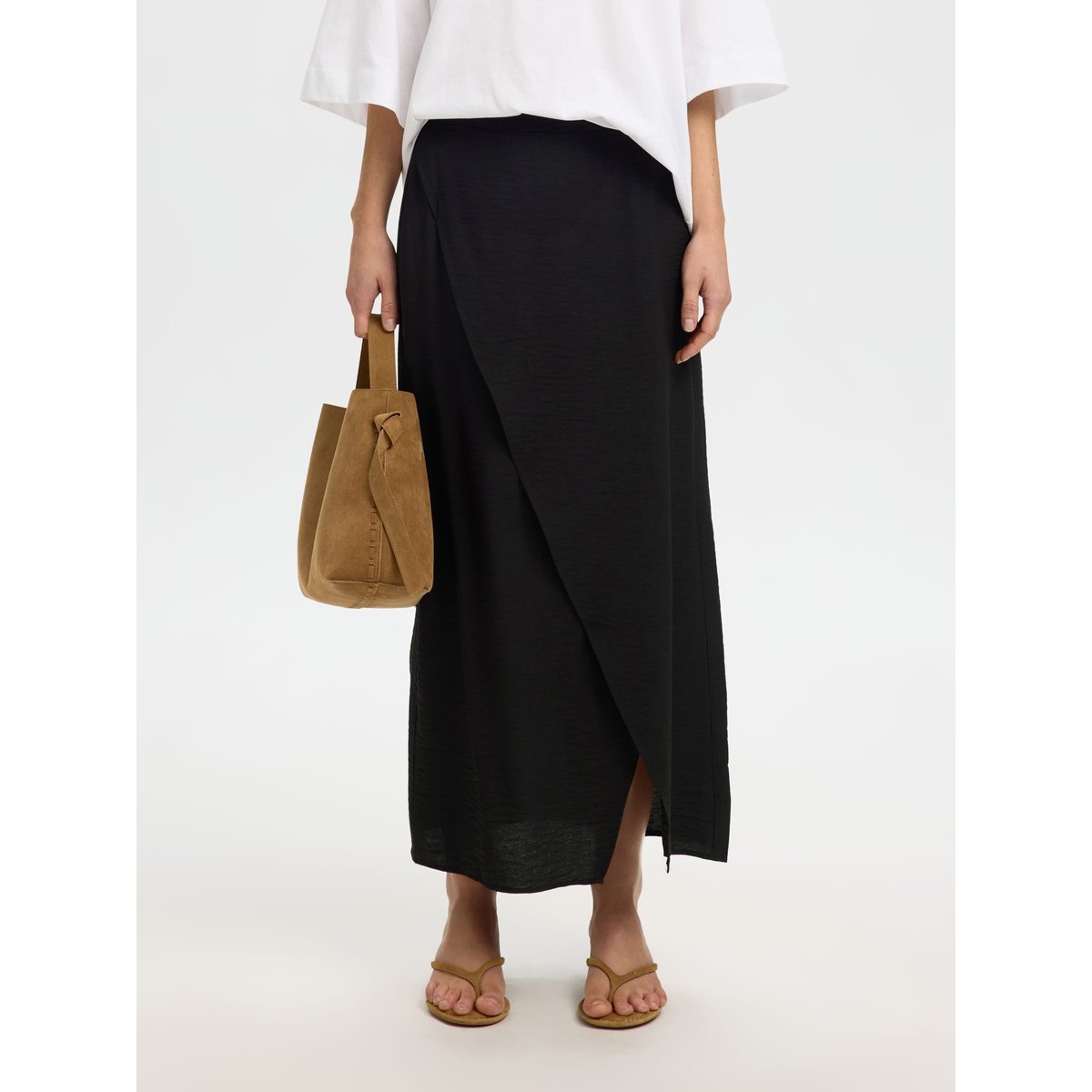 Jupe Portefeuille black, SELECTED