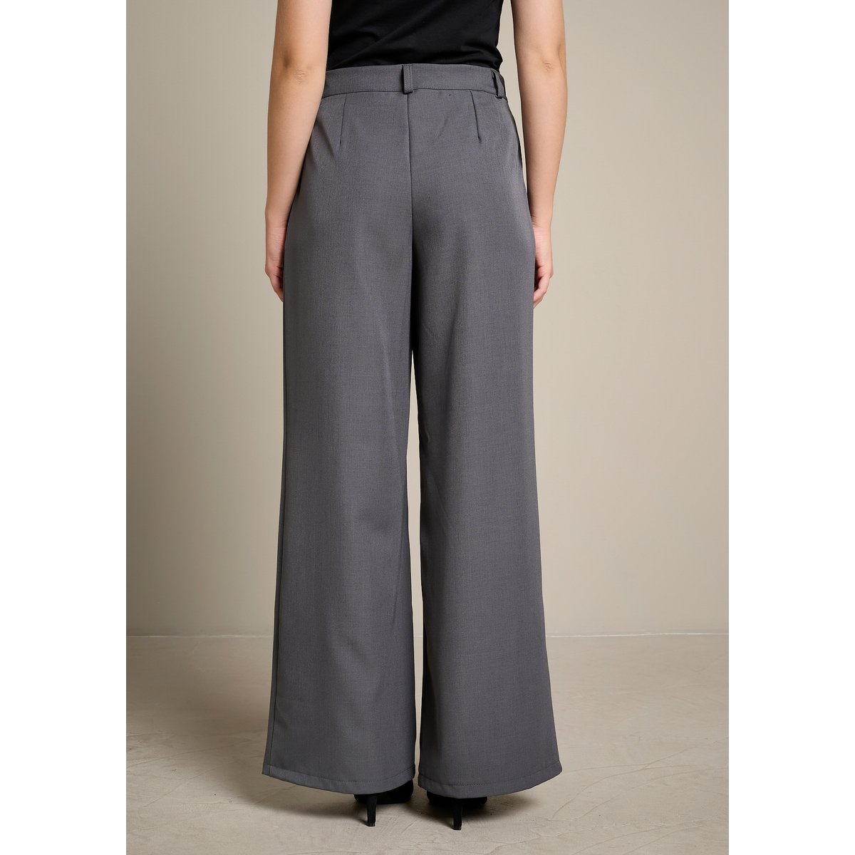 Pantalon ample tailleur gris, LOLALIZA