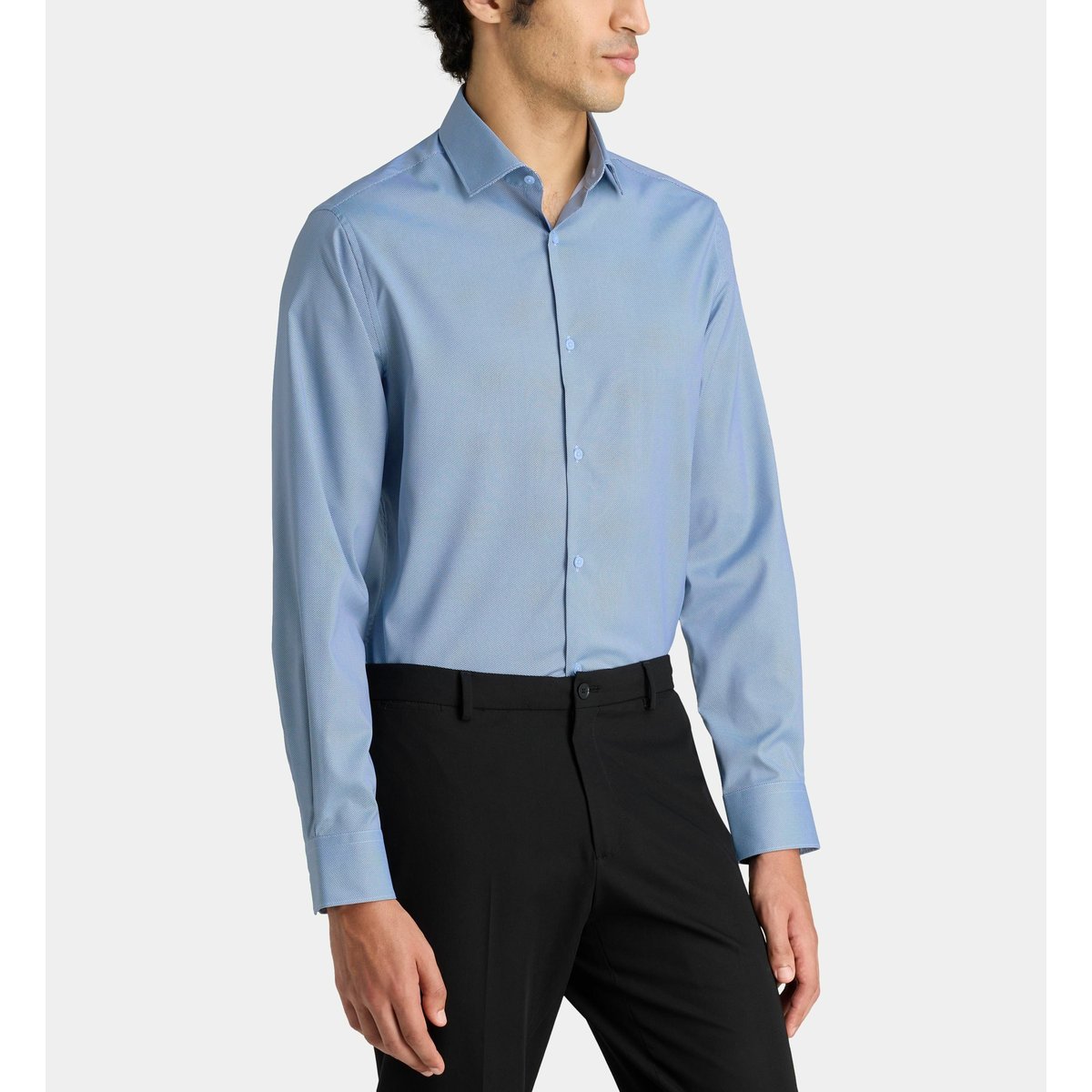 Chemise droite hdobperfor bleu, GALERIES LAFAYETTE