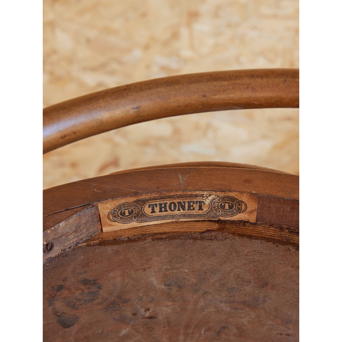 Fauteuil Thonet en bois Ernest N°961 - Bon état bois foncé, DEBONGOUT
