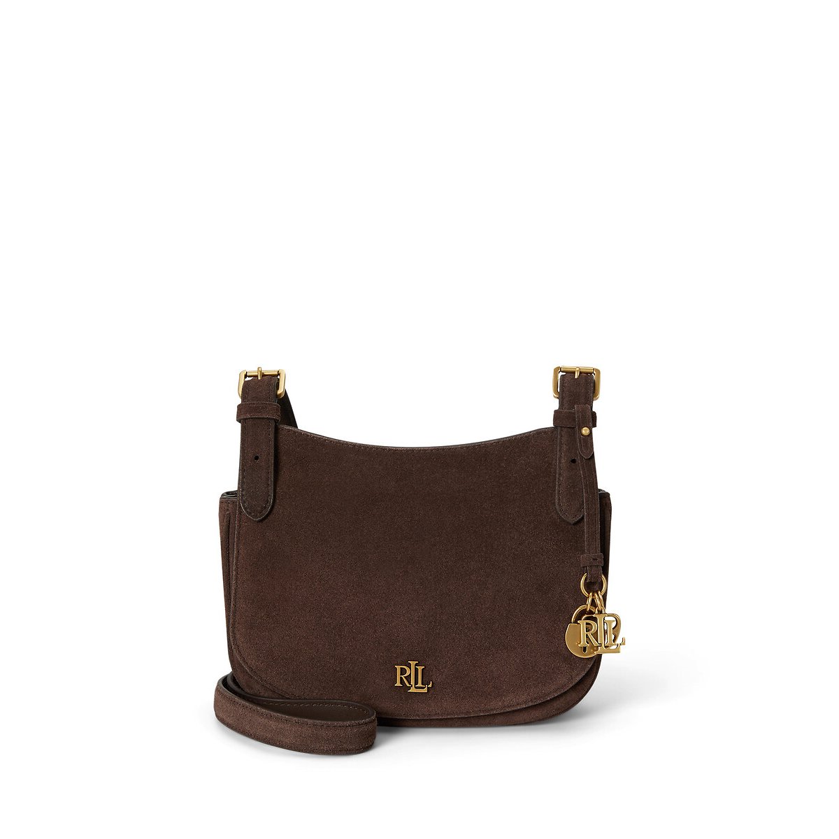 Sac crossbody en cuir suède, MARCY marron, LAUREN RALPH LAUREN