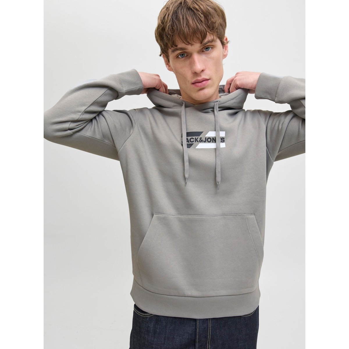 Sweat à capuche grise - ultimate grey, JACK & JONES