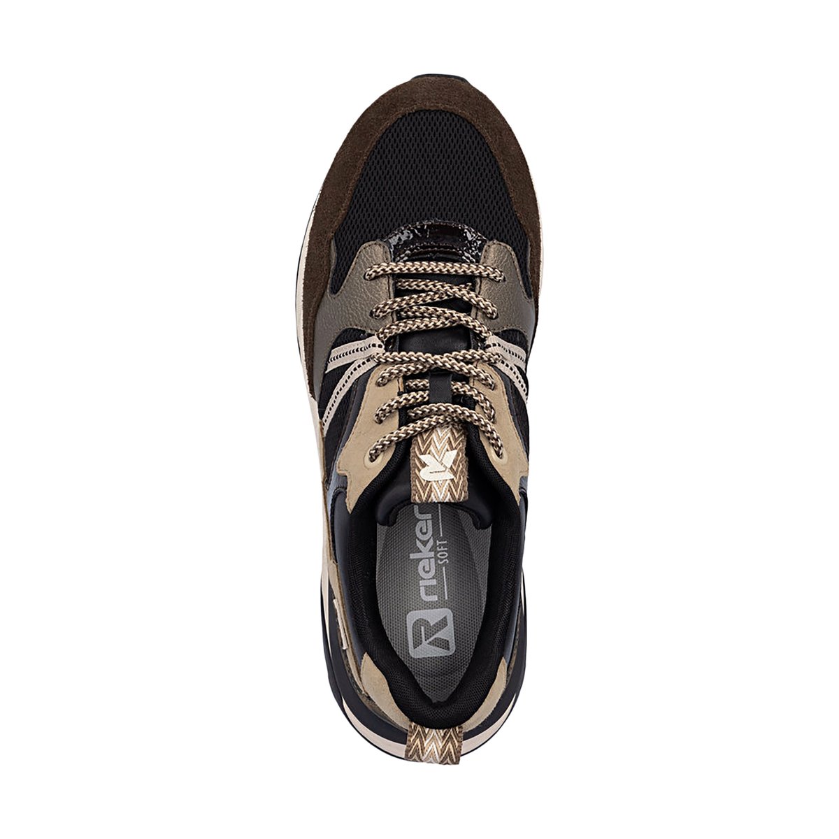 Basket à Lacets Sheepsuede multi, RIEKER