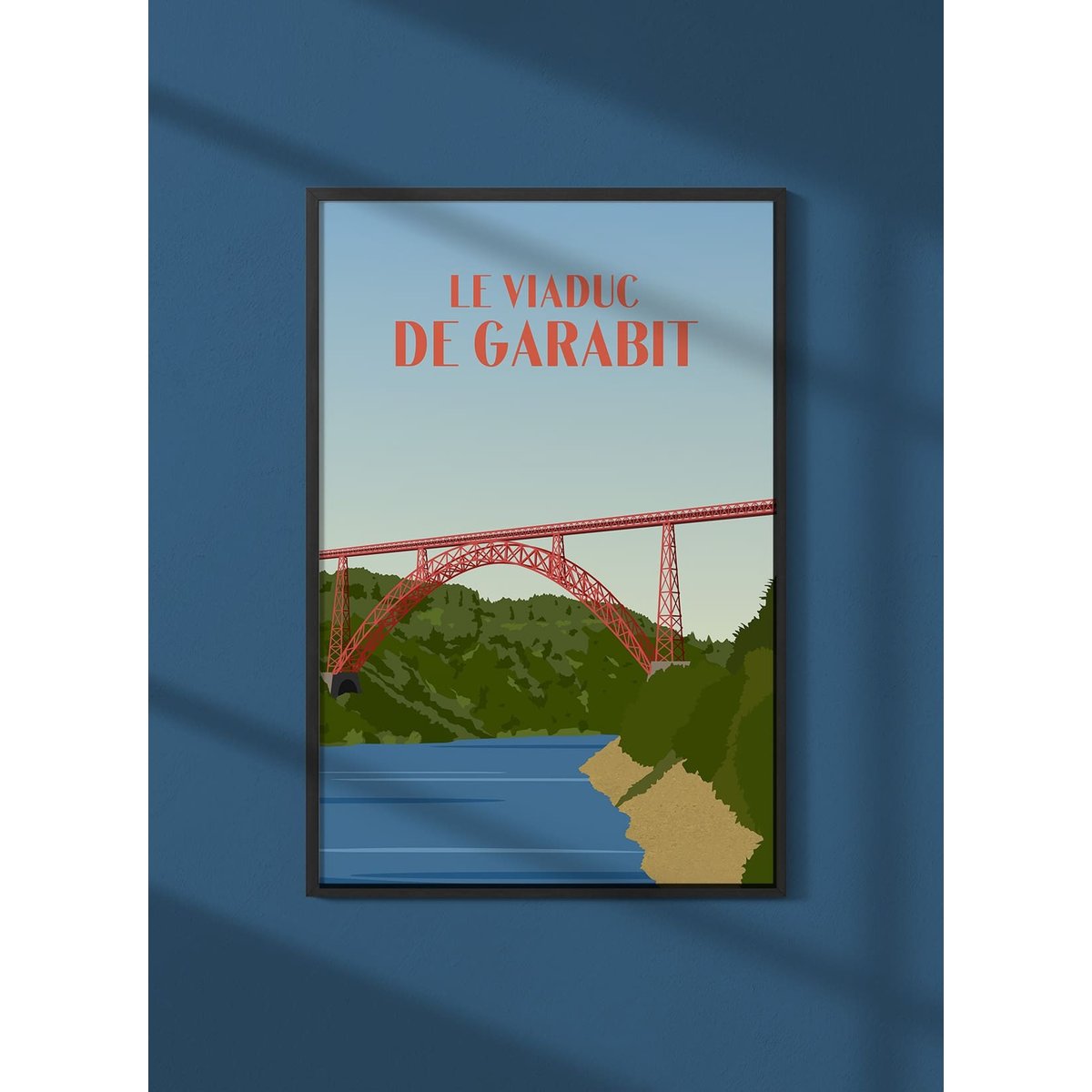 Affiche Le Viaduc de Garabit blanc, L'AFFICHERIE