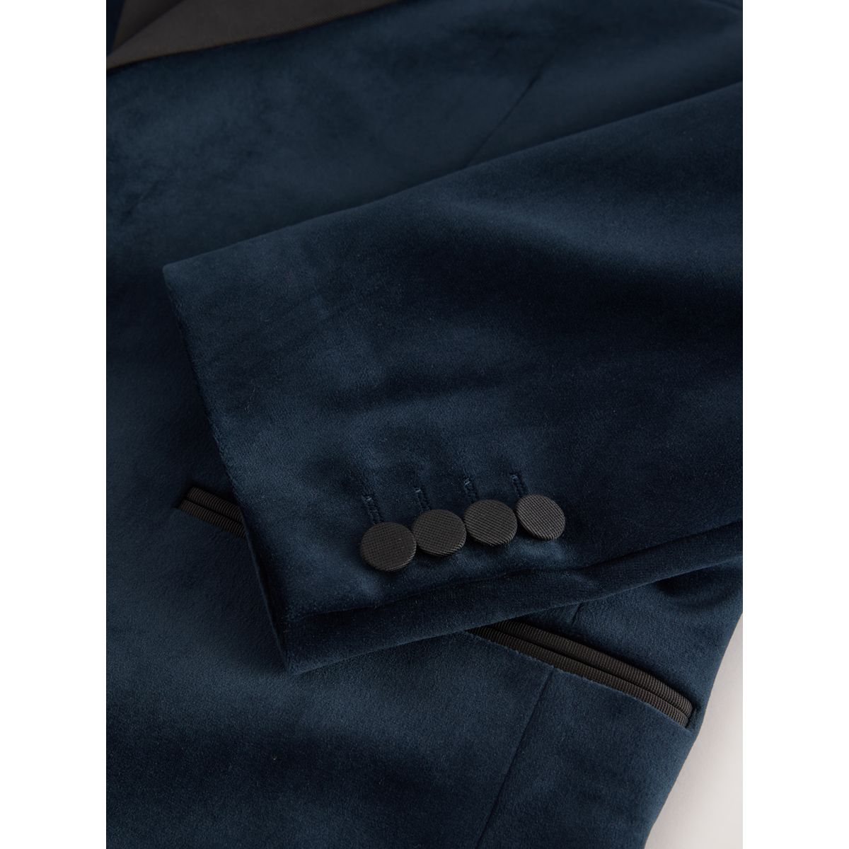 Blazer en velours bleu marine, NEXT