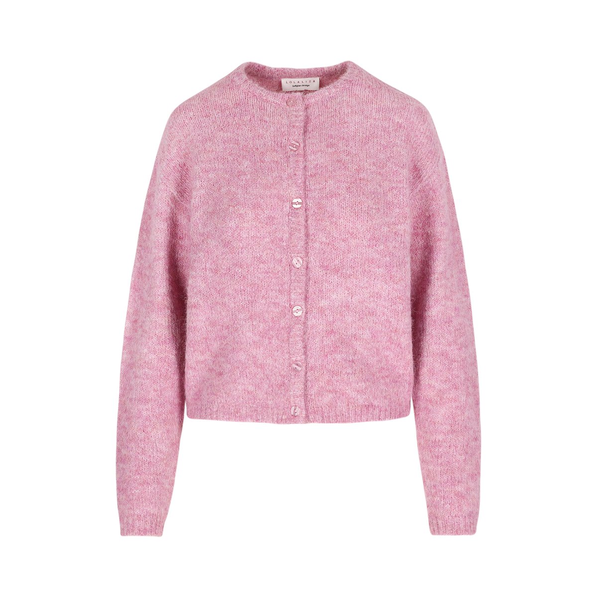Gilet maille douce rose bubblegum, LOLALIZA