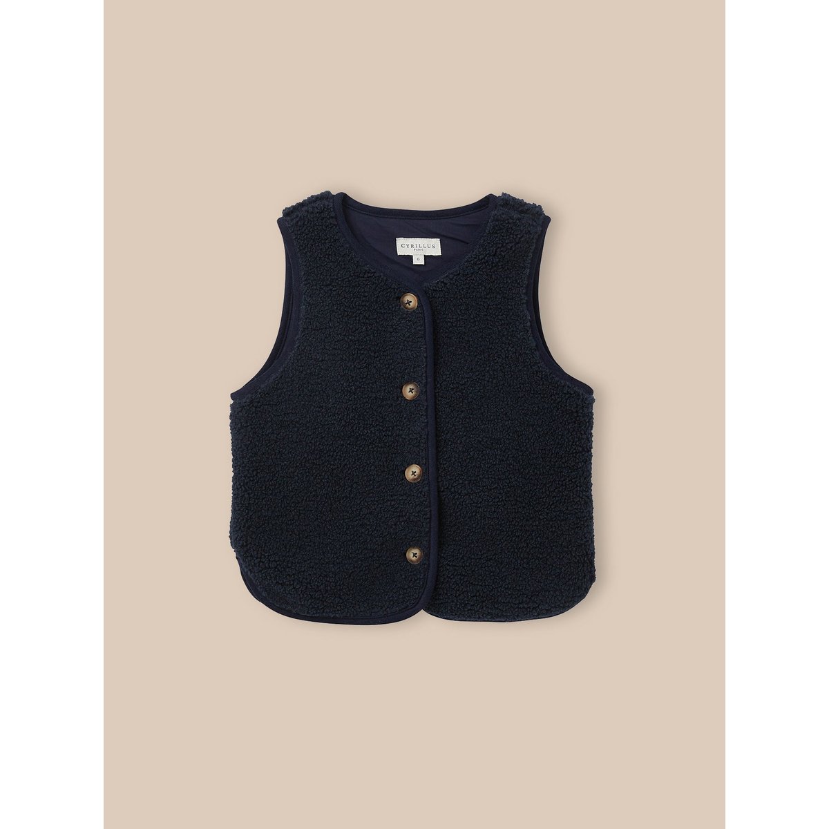 Veste en sherpa - Collection JUNIOR marine, CYRILLUS