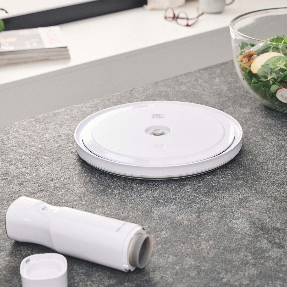 Couvercle de bol sous vide L / 24 cm, Blanc blanc, ZWILLING