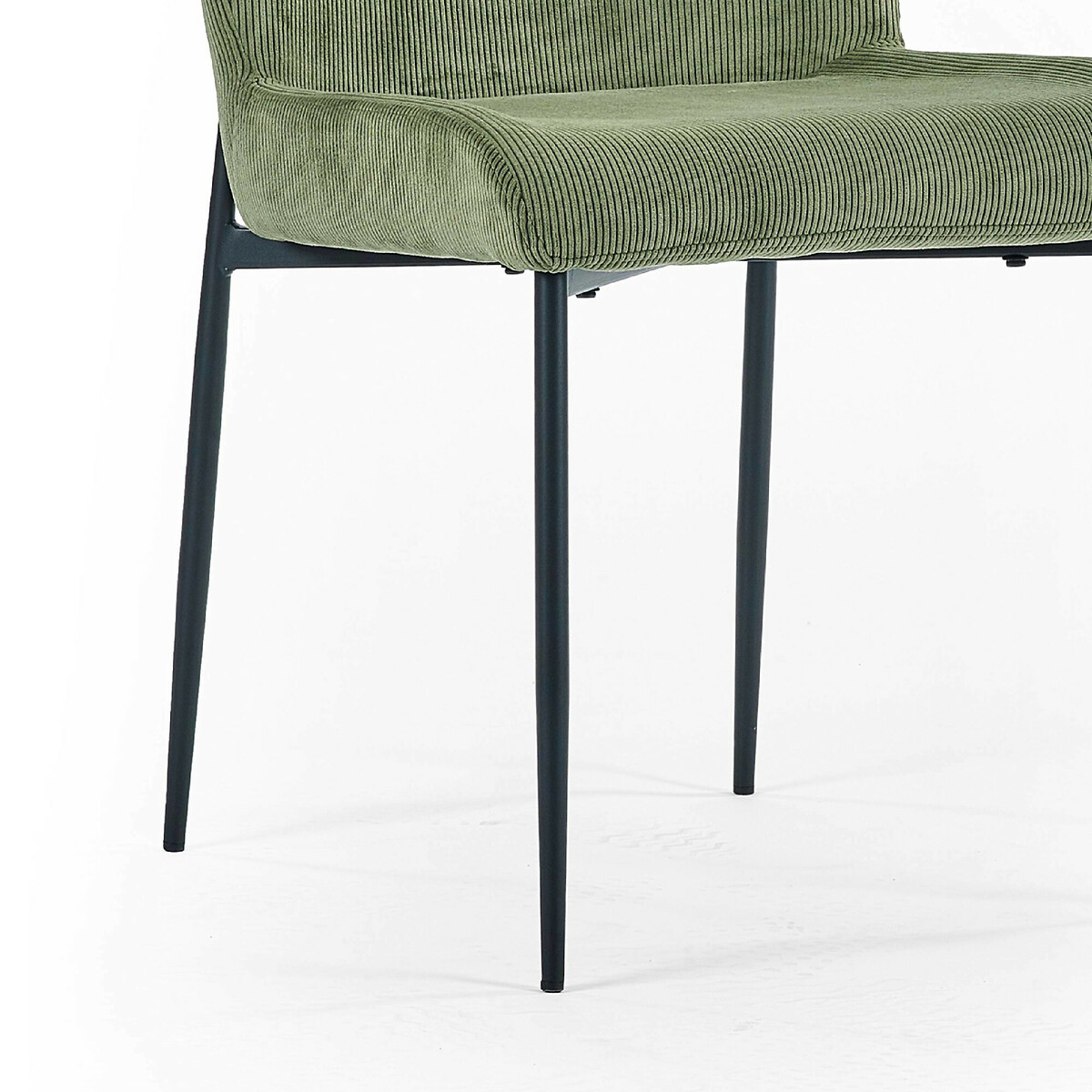 Sylvie Corduroy Upholstered Dining Chairs (Set of 2) olive green, SO'HOME