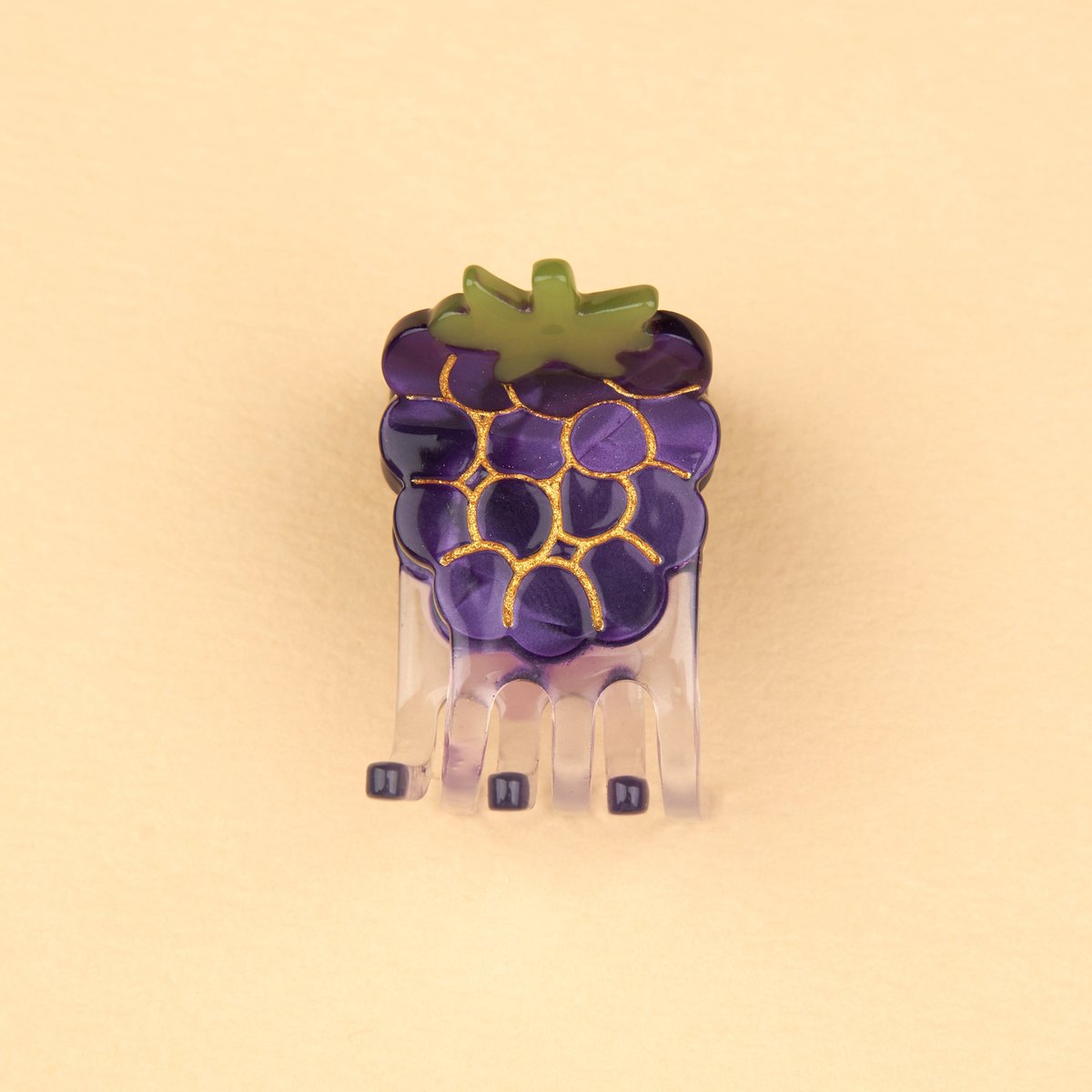Mini pince à cheveux Mûre violet, COUCOU SUZETTE
